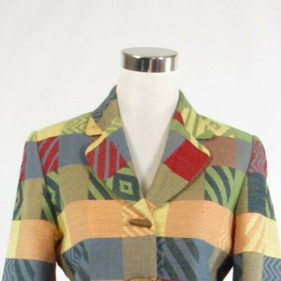 Doncaster Peach blue blazer jacket 2 - Picture 2 of 8